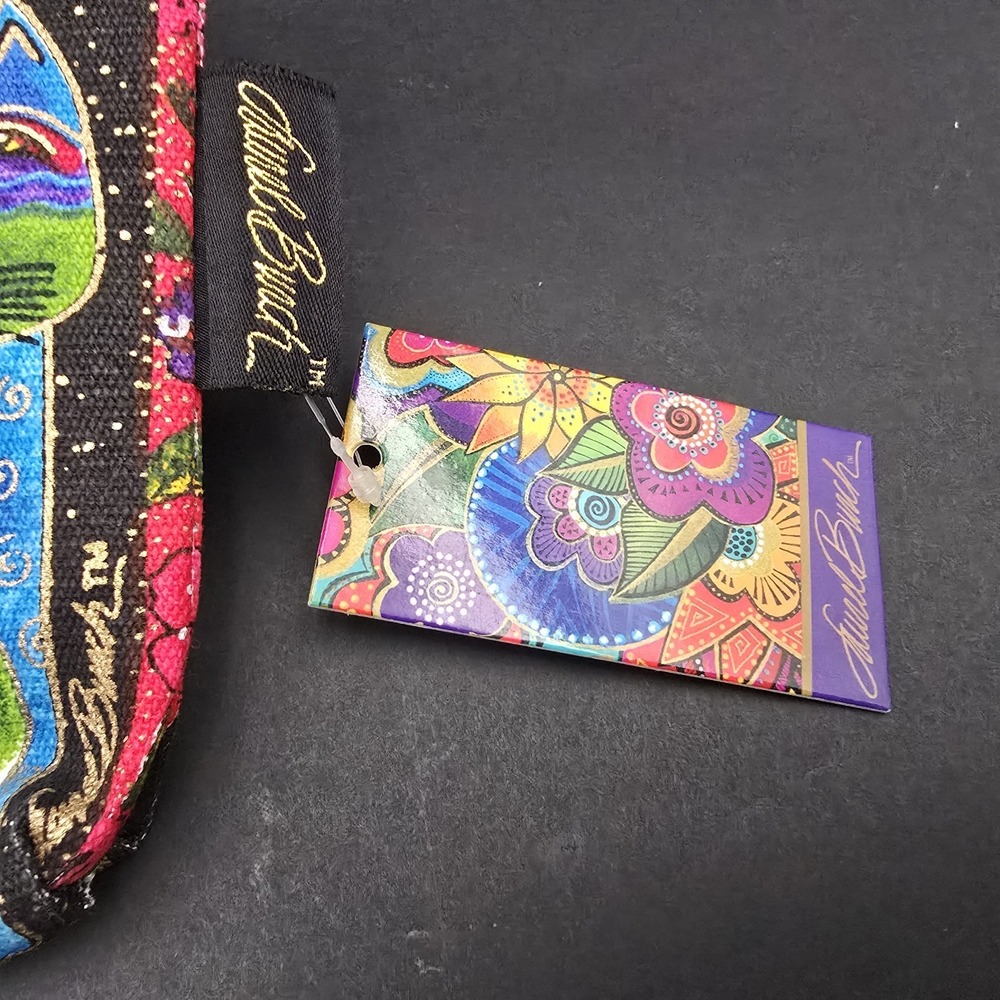 Laurel Burch Feline Cats Minis Cosmetic Bag NEW with Tag - Picture 4 of 8